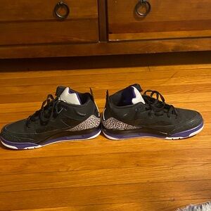 Nike Black and Purple Athletic Shoes